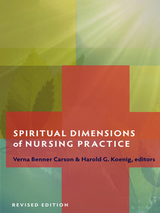 Title details for Spiritual Dimensions of Nursing Practice by Verna Benner Carson - Available